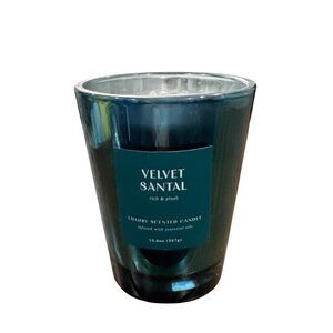 Velvet Santal 12.6oz Luxury Scented Candle With Essential Oils Glass Jar